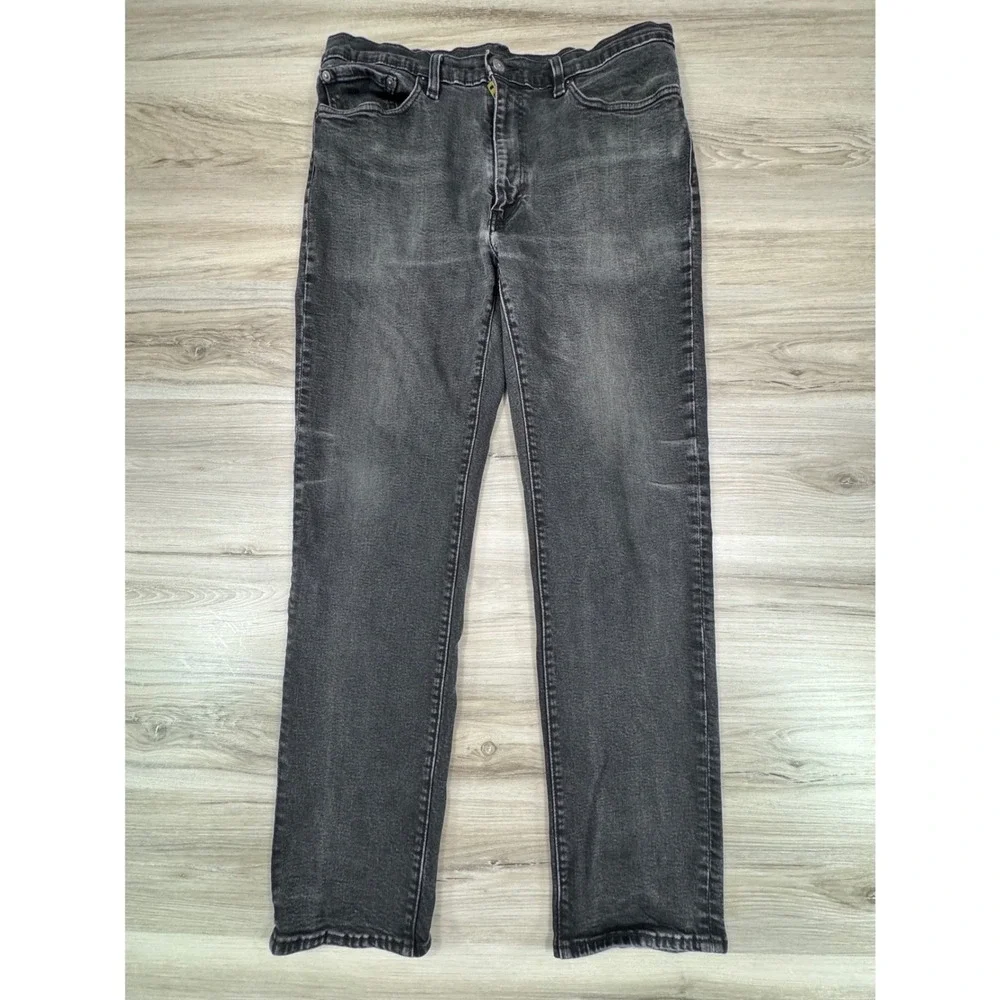 Levis Premium 541‎ Athletic Taper Jeans Mens 36x34 Washed Black 18181-0636